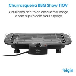 Churrasqueira Elétrica Elgin Bbq Show 2000w Chu20 Preto